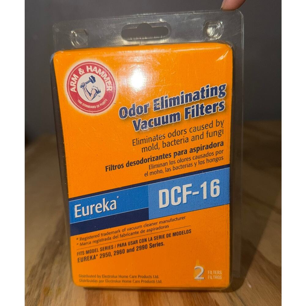 New Arm and Hammer Eureka Vacuum Filters DCF-16‎ 2 Pack